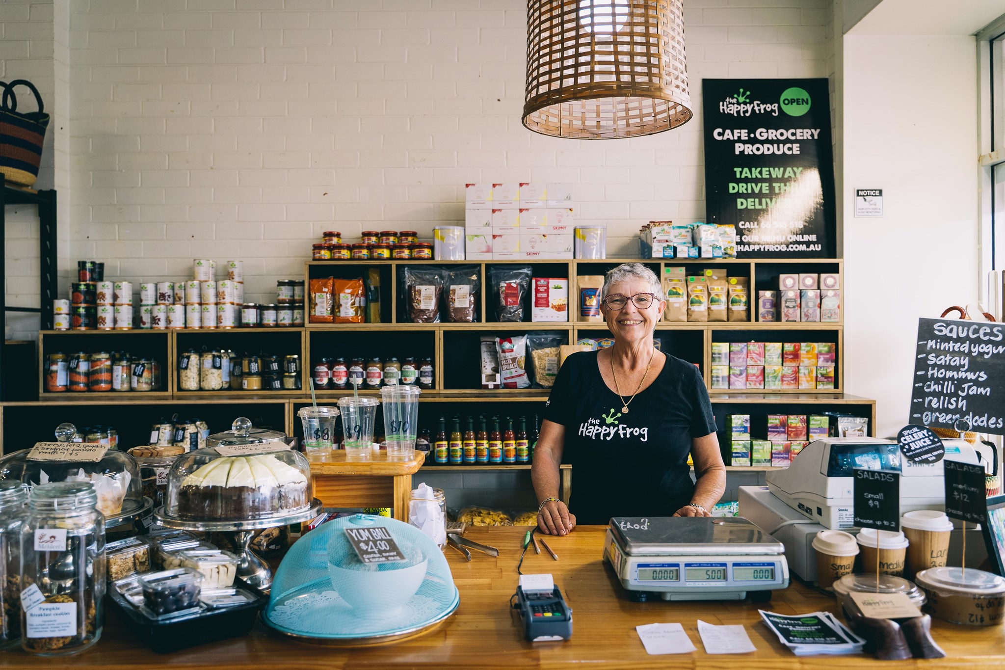 The Happy Frog - Kim behind the counter