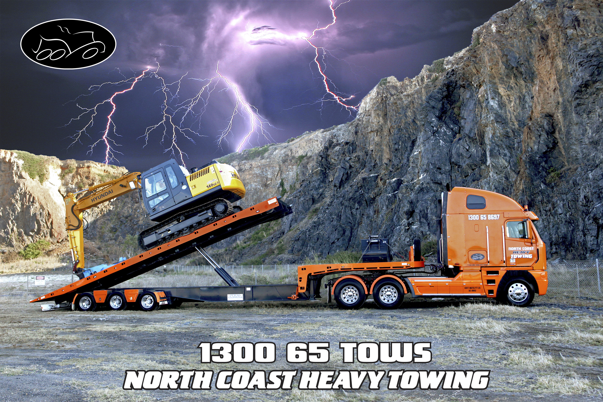 North Coast Heavy Towing - Excavator Tow