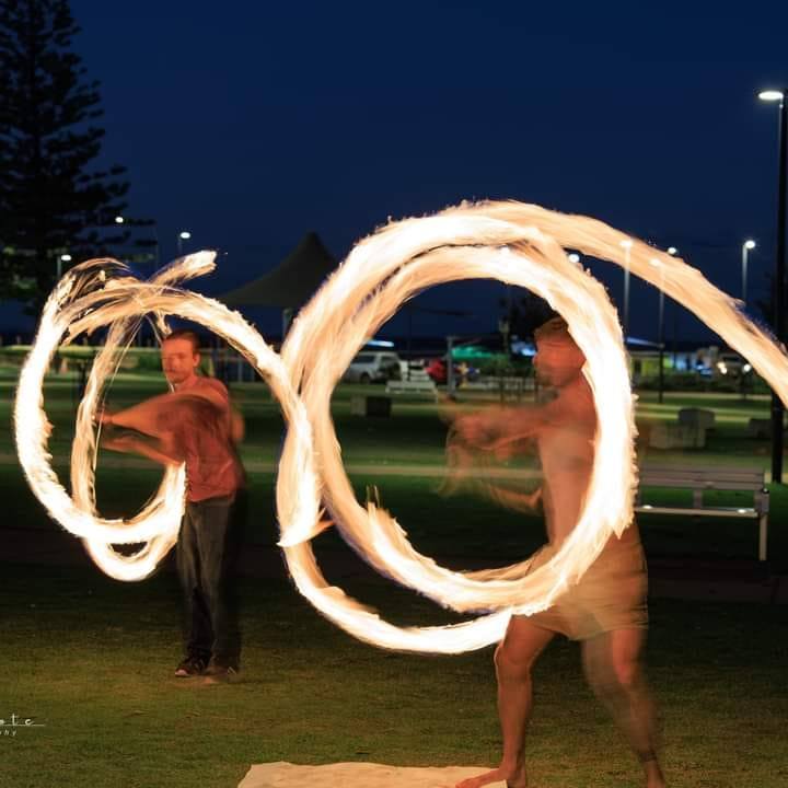 Codie Fire Twirling inthe Park