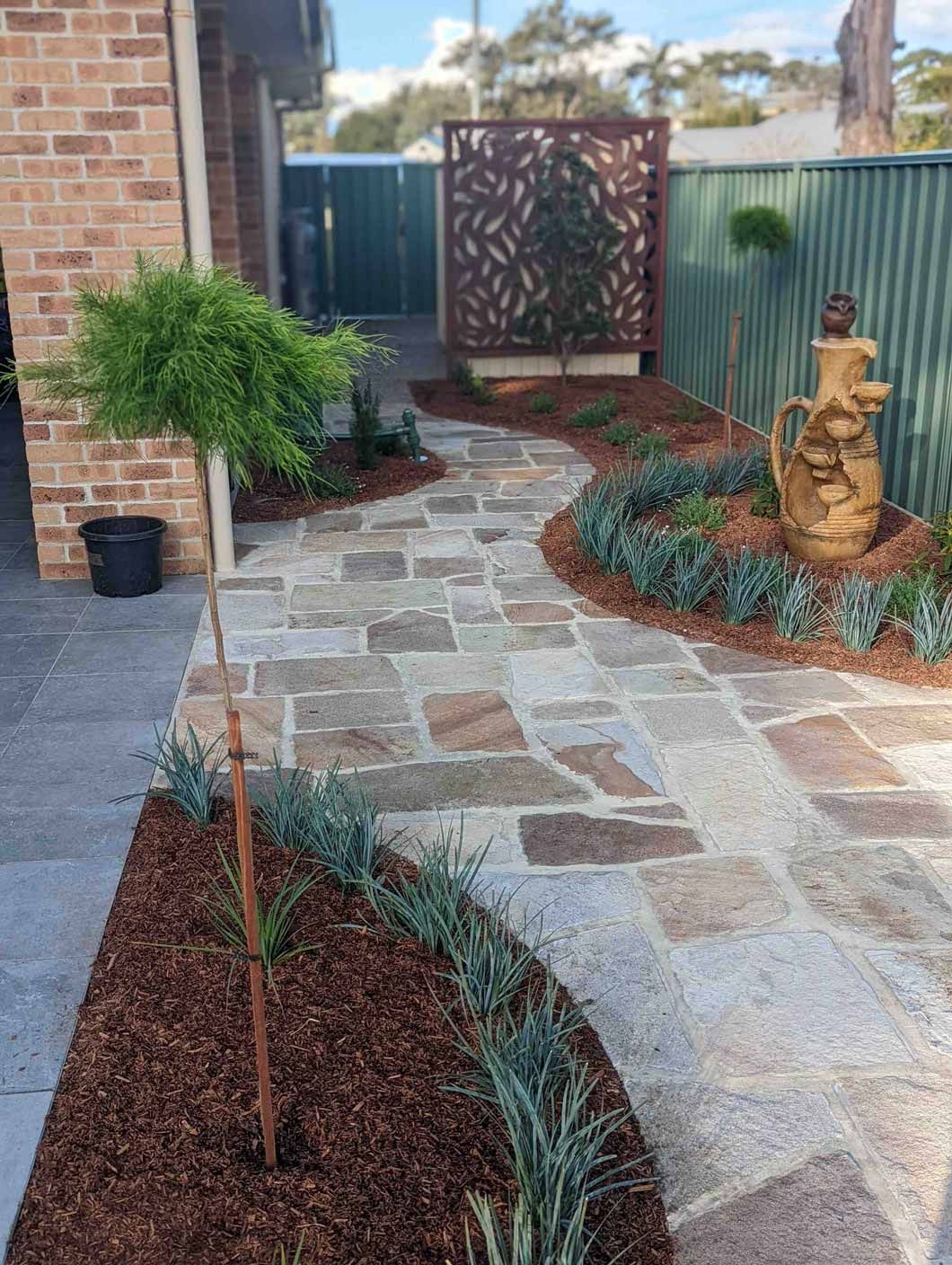 Home Patch - Curved Stone Path